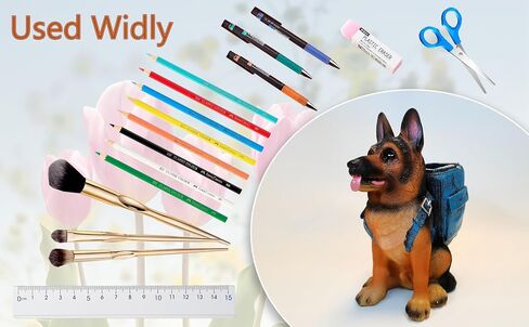 Cute Dog Pen Holder for Desk ，Pen Pencil Cup Creative Desktop Pen Organizer Pencil Cups for Desk Unique Desk Accessories Decor for Home Office School German Shepherd Gifts for Dog Lovers in Kuwait