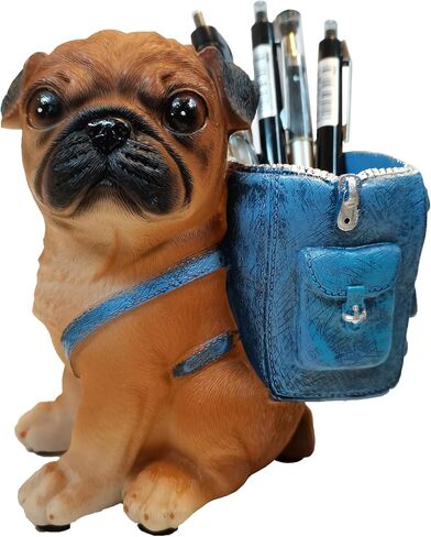 Cute Dog Pen Holder for Desk ，Pen Pencil Cup Creative Desktop Pen Organizer Pencil Cups for Desk Unique Desk Accessories Decor for Home Office School German Shepherd Gifts for Dog Lovers in Kuwait