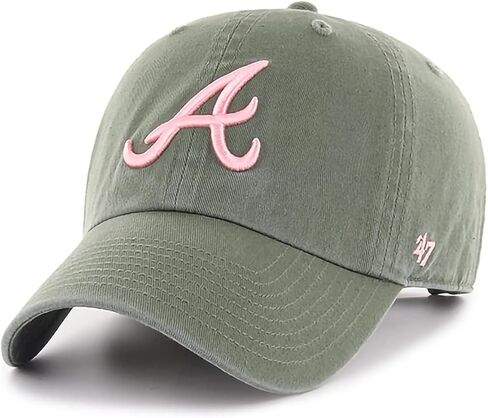 '47 MLB Moss Pink Clean Up Adjustable Baseball Dad Hat Cap, Adult One Size in Saudi Arabia