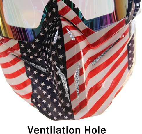 نظارات الدراجات النارية نظارات ATV نظارات الدراجة الترابية مع قناع قابل للفصل نظارات موتوكروس نظارات ركوب الخيل مع درع الوجه المضادة للأشعة فوق البنفسجية MX نظارات الغبار للطرق الوعرة OTG للبالغين والنساء والشباب in Kuwait