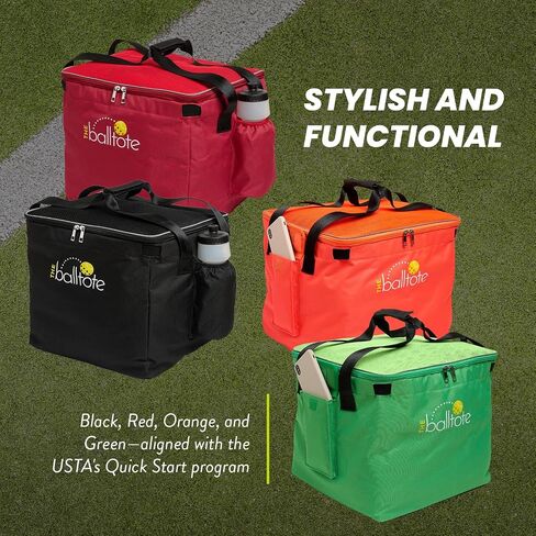 Racket Pets The Ball Tote - Replacement Bag for Tennis and Pickleball Pro Teaching Cart Hopper, Large Tote Bag For 150 Tennis Balls or 100 Pickleballs, Frame Not Included in Saudi Arabia