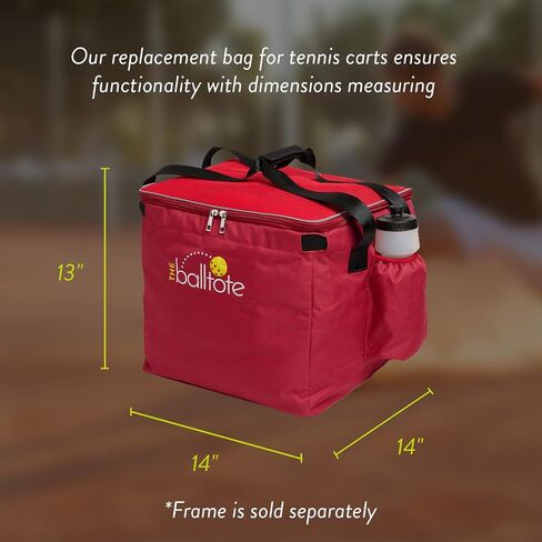 Racket Pets The Ball Tote - Replacement Bag for Tennis and Pickleball Pro Teaching Cart Hopper, Large Tote Bag For 150 Tennis Balls or 100 Pickleballs, Frame Not Included in Saudi Arabia