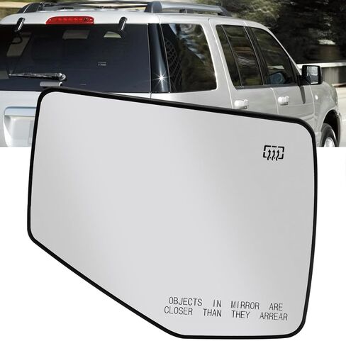 استبدال زجاج مرآة الرؤية الجانبية للراكب الأيمن لسيارة Ford Explorer Ranger 2006-2010 Mercury Mountaineer 2006-2010 يستبدل 6L2Z17K707A 6L2Z17K707C FO1325113 زجاج مرآة مع لوحة دعم in Saudi Arabia