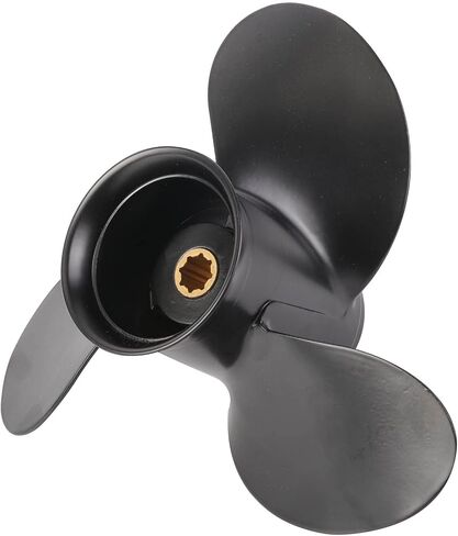 48-828156A12 Upgrade Aluminum Outboard Propeller 9 x 9 for Mercury Marine Engines 6HP 8HP 9.9HP 10HP 15HP 8 Spline Tooth, 2-1/2" Gearcase, RH in Saudi Arabia