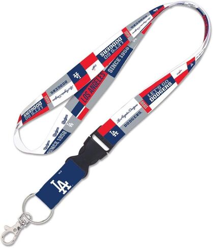 Los Angeles Dodgers color block Lanyard w/detachable buckle 1" in Saudi Arabia