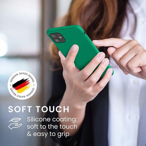 kwmobile Case Compatible with Apple iPhone 11 Case - TPU Silicone Phone Cover with Soft Finish - Dark Slate in Saudi Arabia