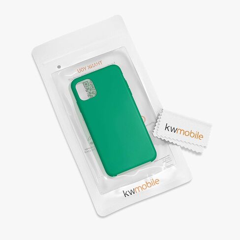 kwmobile Case Compatible with Apple iPhone 11 Case - TPU Silicone Phone Cover with Soft Finish - Dark Slate in Saudi Arabia