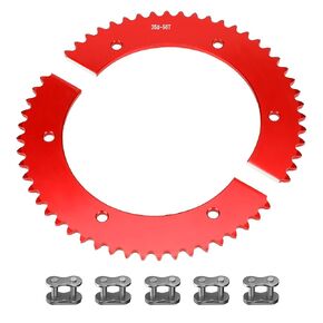 YOXUFA Go Kart Split Sprocket #35 سلسلة ضرس 56 سنًا للمفترس 196cc 212cc 100cc Coleman CT100U CT200U BT200X Baja Trailmaster MB200 Doodlebug Motovox Mini Bike Go Kart Cart Powersports Parts