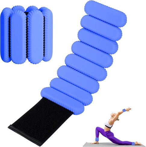 Wrist Ankle Weights for Women, Adjustable Ankle Weights Strength Training Silicone Bracelets Workout Wrist Ankle Weights for Men Women Yoga Running Dance Ankle Arm Leg Weights (2lb) (Meaty Pink) in Saudi Arabia