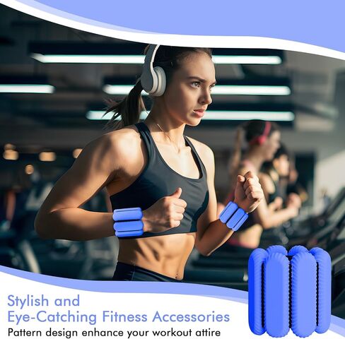 Wrist Ankle Weights for Women, Adjustable Ankle Weights Strength Training Silicone Bracelets Workout Wrist Ankle Weights for Men Women Yoga Running Dance Ankle Arm Leg Weights (2lb) (Meaty Pink) in Saudi Arabia