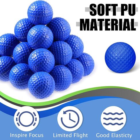 PullCrease 200 حزمة من كرات ممارسة الجولف الإسفنجية السائبة، كرات إسفنجية بلاستيكية صغيرة مع 2 حقيبة كرة جولف شبكية، كرات رياضية للتدريب على الطيران محدودة ذات ملمس واقعي لممارسة التأرجح في الأماكن المغلقة والخارجية (أخضر) in Saudi Arabia
