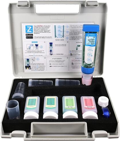 Apera Instruments PCO60-Z Bluetooth pH/Conductivity/ORP/Redox/TDS/Salinity/Resistivity Smart Multi-Parameter Meter Tester Kit Powered by ZenTest Mobile App with Cloud-Based Datalogger in Saudi Arabia
