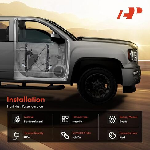 A-Premium Electric Power Window Regulator Without Motor Compatible with Audi Q7 2007 2008 2009 2010 2011, Front Left Driver Side in Kuwait