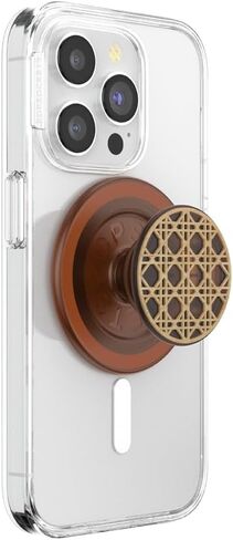 PopSockets Round Phone Grip Compatible with MagSafe, Adapter Ring Included, Phone Holder, Wireless Charging Compatible - Raising Cane in Saudi Arabia