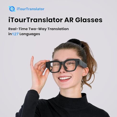 نظارات iTourTranslator AR الذكية، عزيزي المترجم، مترجم اللغة، ترجمات ثنائية اللغة، شاشة OLED، شاشة بلوتوث، شاشة ملقن، دردشة GPT AI Voice TV، يوتيوب، أفلام، GPS صور فيديو السفر، الفصل الدراسي، in Kuwait