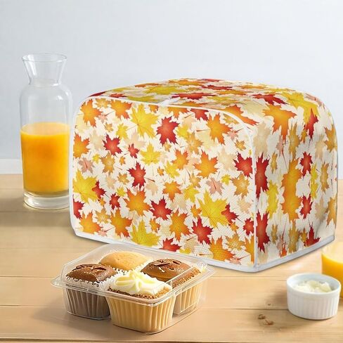 غطاء محمصة الخبز 4 شرائح غطاء صانع الخبز مبطن شريحتين غطاء غبار لجهاز محمصة الخبز لتغطية غبار المطبخ وحماية بصمات الأصابع طباعة شرائح الخبز المطيعة in Kuwait