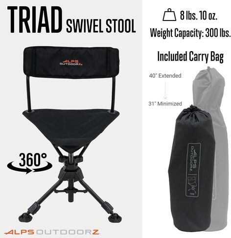 ALPS OutdoorZ Triad Swivel Stool in Saudi Arabia
