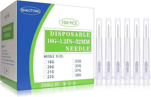 ملحقات قفل SHAOTONG Luer-100 قطعة (طول 27 جم، 0.5 بوصة) in Kuwait