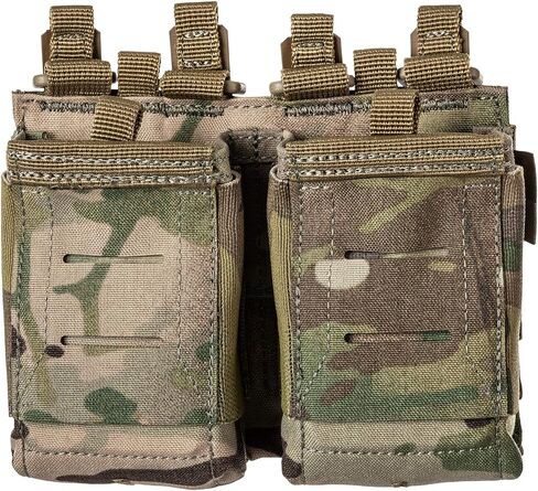 5.11 Tactical Flex Double AR Mag Pouch 2.0 - Versatile Flex-HT Mounting Holster, Concealed Retention, Waterproof Straps, 1 SZ, Style 56754ABR in Saudi Arabia