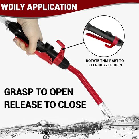 Fuel Transfer Pump With Clip -Battery Operated Gas Pump - Liquid Transfer Pump for Water Kerosene Gasoline Pump - Battery Powered Water Pump, 2.2 Gallon per Min in Saudi Arabia