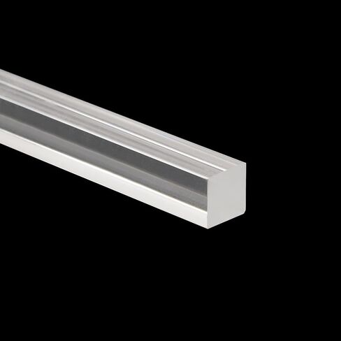 Tulead Acrylic Rods Square Clear Rod Plastic Rod 10x10x250mm,Pack of 4 in Saudi Arabia