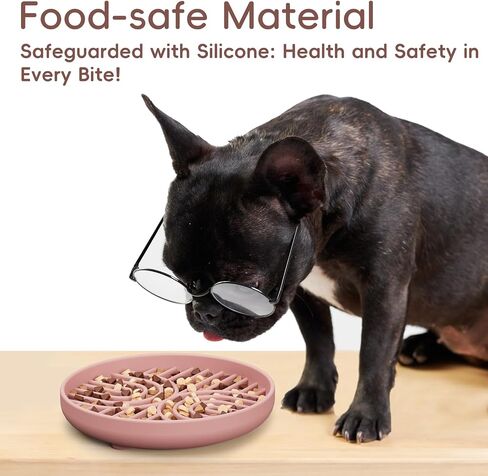 Slow Feeder Dog Bowls, Silicone Slow Feeder for Dogs & Puppies, Dog Puzzle Bowl with Suction Cups for Anxiety Relief, Slow Eating, Dishwasher Fit, for All Breed, Green in Saudi Arabia