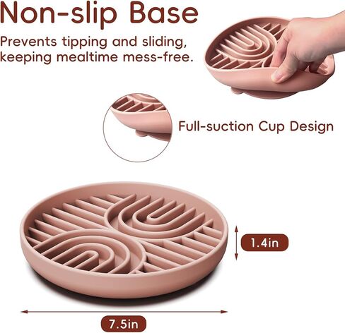Slow Feeder Dog Bowls, Silicone Slow Feeder for Dogs & Puppies, Dog Puzzle Bowl with Suction Cups for Anxiety Relief, Slow Eating, Dishwasher Fit, for All Breed, Green in Saudi Arabia