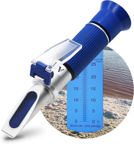 AMTAST Brix Refractometer Hydrometer 0-90% Range with ATC Refractometer for Liquid Fruit Canned Food Sugar Content Test in Kuwait