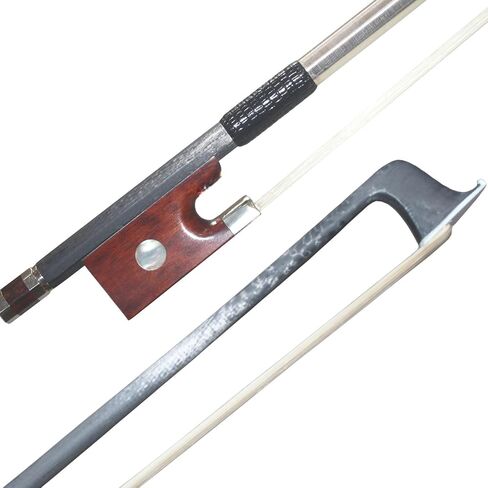Carbon Fiber Violin Bow 4/4 Full Size Carbon Fiber Stick Snakewood Frog Natural Horsehair for Violinists Fiddlers Teacher Student Professional in Saudi Arabia