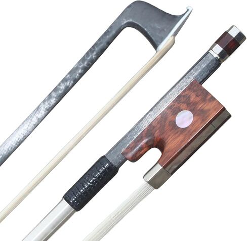 Carbon Fiber Violin Bow 4/4 Full Size Carbon Fiber Stick Snakewood Frog Natural Horsehair for Violinists Fiddlers Teacher Student Professional in Saudi Arabia