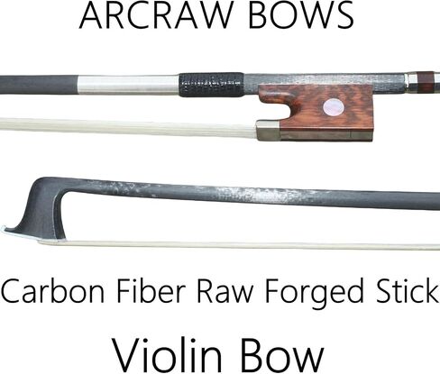 Carbon Fiber Violin Bow 4/4 Full Size Carbon Fiber Stick Snakewood Frog Natural Horsehair for Violinists Fiddlers Teacher Student Professional in Saudi Arabia