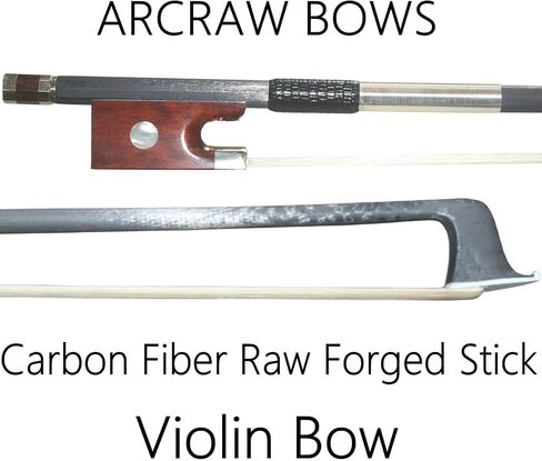 Carbon Fiber Violin Bow 4/4 Full Size Carbon Fiber Stick Snakewood Frog Natural Horsehair for Violinists Fiddlers Teacher Student Professional in Saudi Arabia