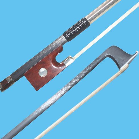 Carbon Fiber Violin Bow 4/4 Full Size Carbon Fiber Stick Snakewood Frog Natural Horsehair for Violinists Fiddlers Teacher Student Professional in Saudi Arabia