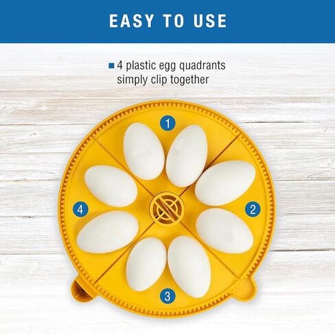 Brinsea Products Maxi Advance Incubator Extra Large Egg Quadrants Insert (8 Goose Eggs), Yellow in Kuwait