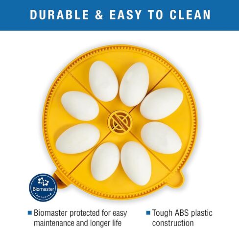 Brinsea Products Maxi Advance Incubator Extra Large Egg Quadrants Insert (8 Goose Eggs), Yellow in Kuwait