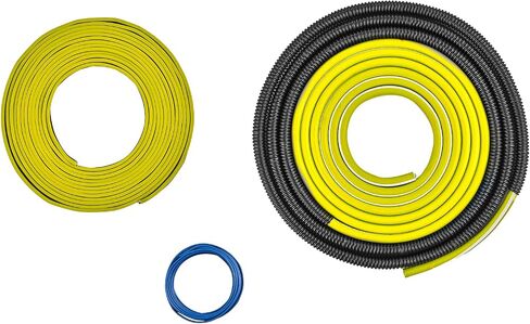 DS18 AKIT4.PU 4-GA Amplifier Installation Kit Up to 1680 Watts RMS, Mini-ANL Fuse Holder, Speaker & RCA Cables, CCA Amplifier Wiring Kit, Ultra Flex Wire, Amp Wire Kit, Amp Wiring Kit 4 Gauge - Purple in Saudi Arabia