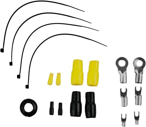 DS18 AKIT4.PU 4-GA Amplifier Installation Kit Up to 1680 Watts RMS, Mini-ANL Fuse Holder, Speaker & RCA Cables, CCA Amplifier Wiring Kit, Ultra Flex Wire, Amp Wire Kit, Amp Wiring Kit 4 Gauge - Purple in Saudi Arabia