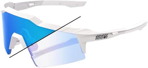 100% SPEEDCRAFT SL Sport Performance Cycling Sunglasses (Polished Translucent Mint - HiPER Silver Mirror Lens) in Saudi Arabia
