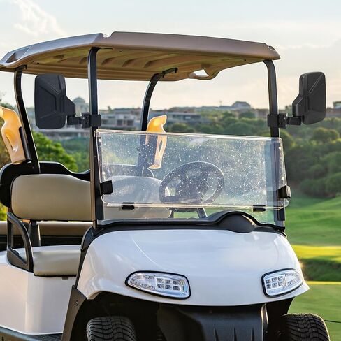 مرايا جانبية من Ranger، مرايا جانبية من Esploratori UTV متوافقة مع Polaris General Ranger XP 570 900 1000، Can-Am Defender Maverick Trail مع قفص مميز قابل للفصل، قضيب لف غير دائري in Kuwait