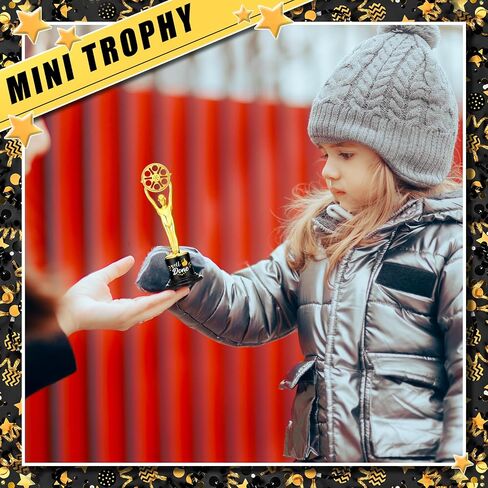Fulmoon 24 Pack Award Trophies Plastic Gold Trophy Award Awards and Trophies Kids Funny Trophy Gold Award Trophy Cups for Kids Adults Employee Teacher Party Competitions Props Rewards Prizes, 6 Styles in Saudi Arabia