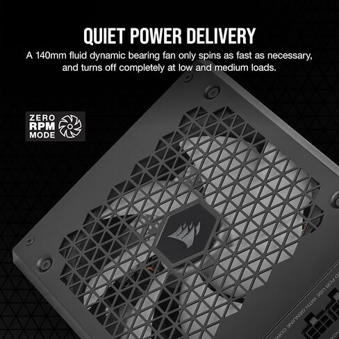 CORSAIR HX1200i مزود طاقة ATX وحدات كاملة منخفضة الضوضاء - متوافق مع ATX 3.0 وPCIe 5.0 - مروحة تحمل ديناميكية سائلة - متوافق مع برنامج CORSAIR iCUE - كفاءة 80 Plus البلاتينية - أسود in Saudi Arabia