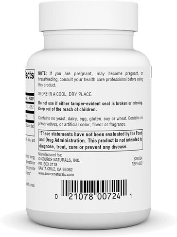 Source Natural Coenzyme Q10 Antioxidant Support 30 mg For Heart, Brain, Immunity, & Liver Support - 60 Capsules in Saudi Arabia