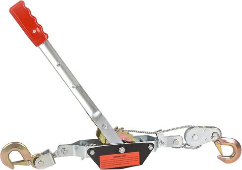 Doppy 800lbs Boat Trailer Winch, Hand Winch Heavy Duty Hook with 33ft Steel Cable, Gear Ratio: 3.2:1,Ratchet Boat Winch for Trailer ATV Boat in Saudi Arabia