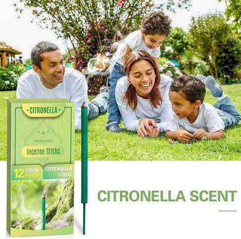 ملفات LA BELLEFÉE Citronella في الهواء الطلق، بخور السترونيلا مع حامل لفائف، مصنوعة من السترونيلا وعشب الليمون، مجموعة من 48 ملفًا للتخييم أو الفناء أو الشرفات أو الفناء الخلفي أو حفلات الشواء أو الأنشطة الداخلية in Kuwait