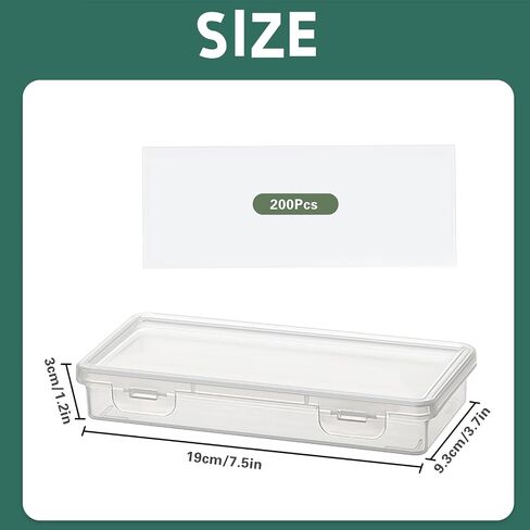 100 PCS Clear Paper Money Holder with 2 PCS Plastic Storage Case, Thicken Paper Money Currency Collection Sleeves Protector Bag with Money Storage Box Banknotes Protector Slab Holder in Saudi Arabia