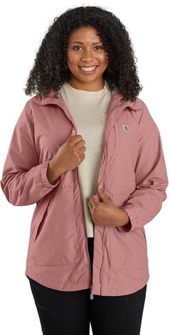 معطف Carhartt النسائي Rain Defender خفيف الوزن بمقاس مريح، طين مجفف، 3X US in Saudi Arabia