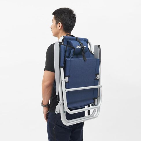 Camping Chair: 500 lbs Support, with Carry Bag, Cup Holder, and Organizer (Navy/Black) in Saudi Arabia