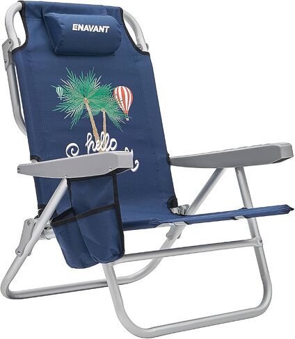 Camping Chair: 500 lbs Support, with Carry Bag, Cup Holder, and Organizer (Navy/Black) in Saudi Arabia