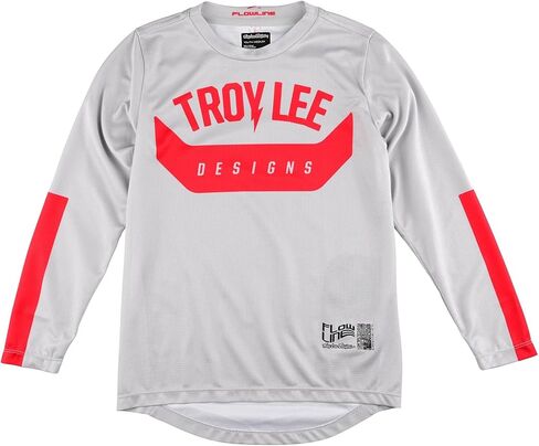Troy Lee Designs Long Sleeve Flowline Youth Mountain Bike Jersey, Confined Mist, Small in Saudi Arabia