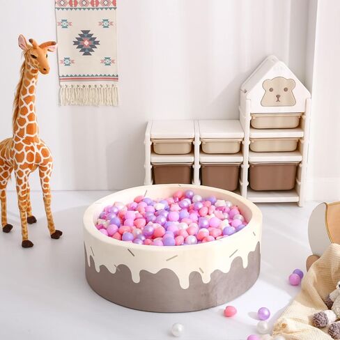 GOGOSO Ball Pit Balls Stars Hearts - كرات لعب آمنة وصحية للأطفال الصغار وجلسات اللعب والعلاج الحسي للأطفال، كرات نجمة + قلب، مزيج ألوان حورية البحر in Kuwait